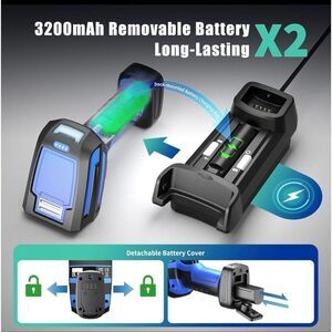 Netum GY-80U Ultra-Rugged Industrial Barcode Scanner Wireless DPM new